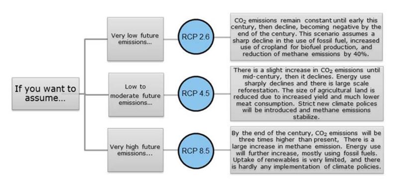 Description of the 3 RCPs